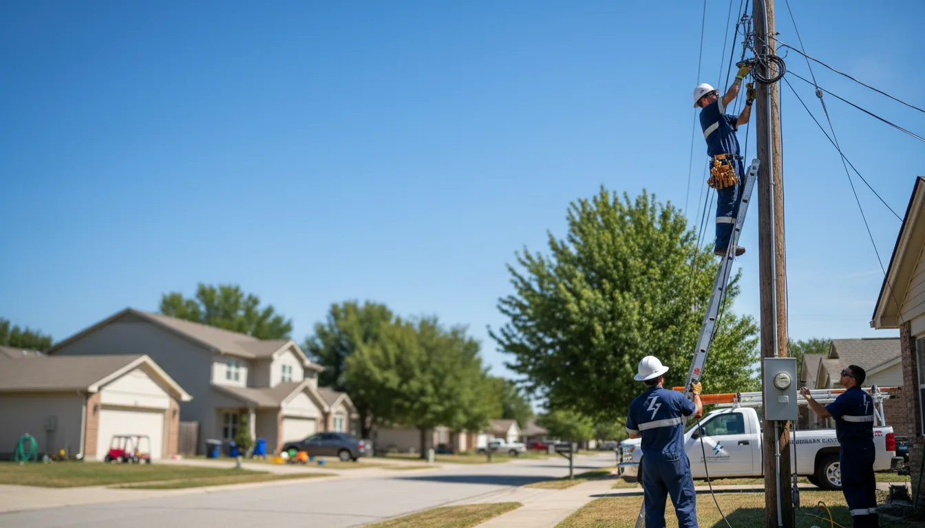 Residential electrician providing installation services in Simmesport, LA